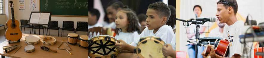 Imagens do projeto MUSICANDO - RITMO E CIDADANIA